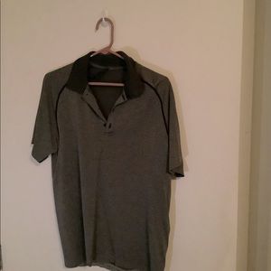 Gray lululemon metal vent tech polo